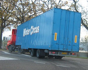 decorwagen van het Wintercircus